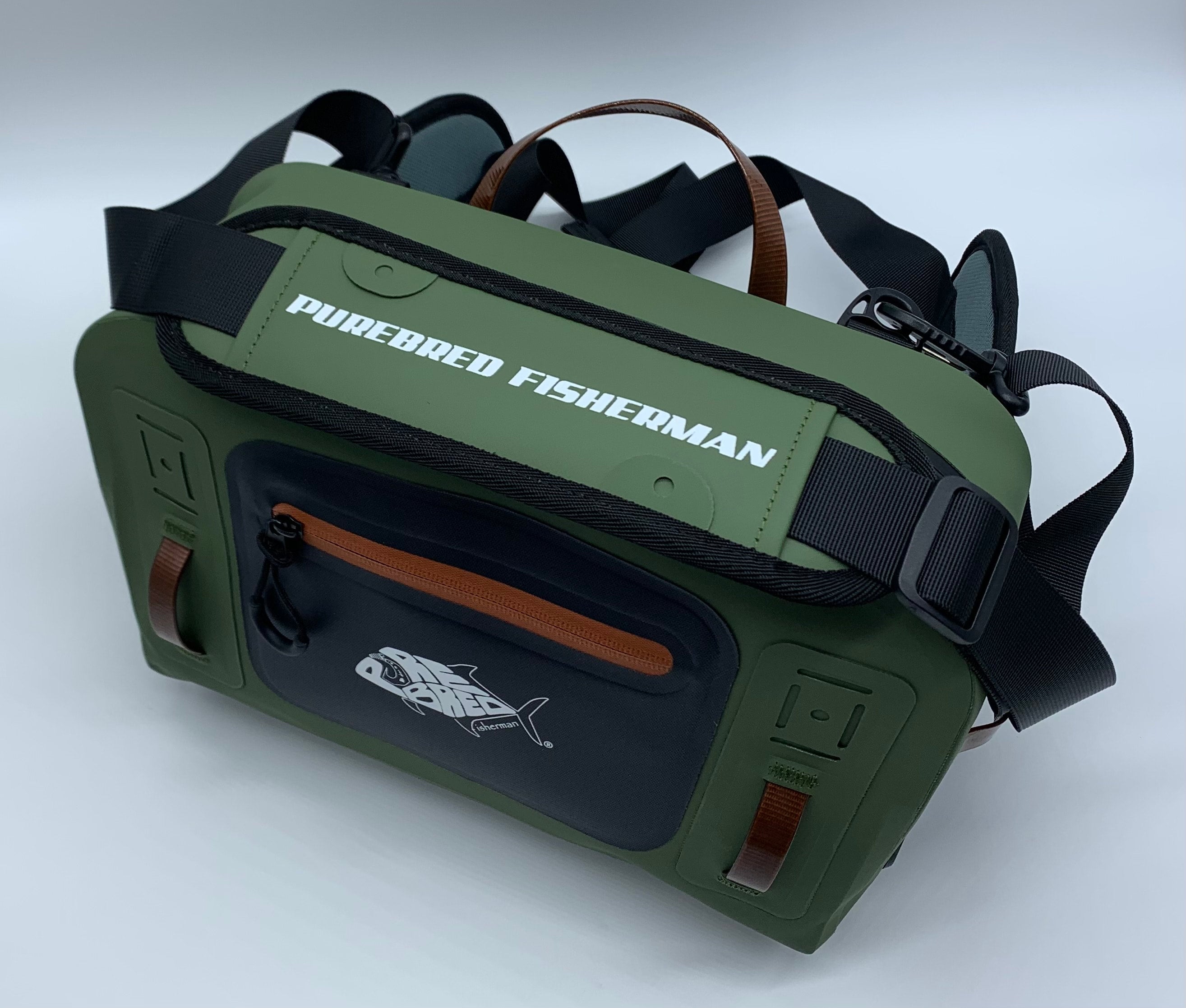 PBF Green Submersible Waterproof 10L Hip Pack | PUREBRED FISHERMAN®