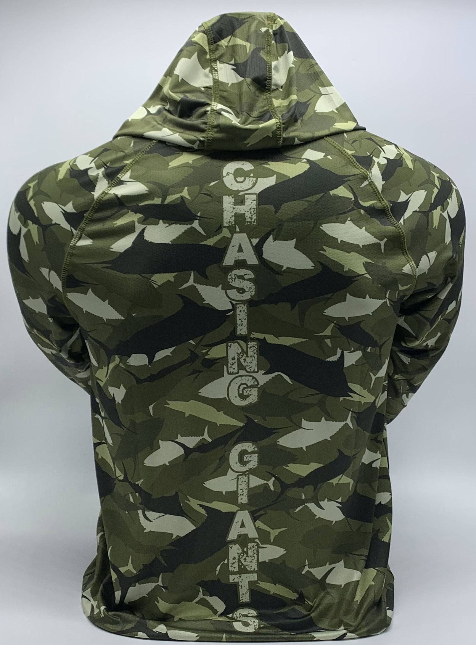 Pelagic Green Camo Chasing Giants Performance Hoodie PUREBRED FISHERMAN